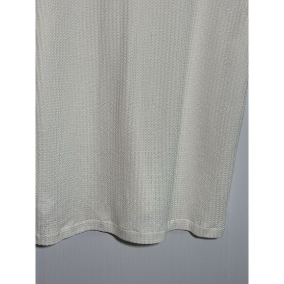 J.Crew Textured Camp Shirt Men's XL Ivory White Short Sleeve Waffle Weave New - Picture 10 of 15